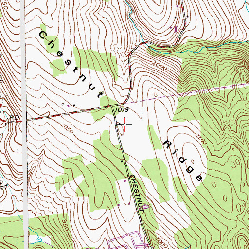 Topographic Map of Lossing School (historical), NY