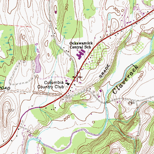 Topographic Map of Country Club School (historical), NY