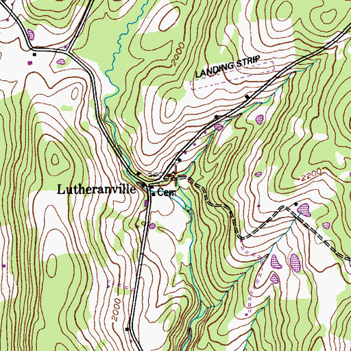 Topographic Map of School Number 9 (historical), NY