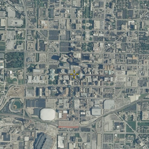 Aerial/Satellite Image of Market Tower, IN