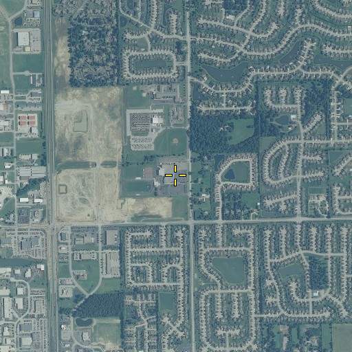 Aerial/Satellite Image of Fishers Junior High School, IN