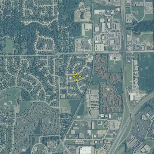 Aerial/Satellite Image of Sunblest, IN
