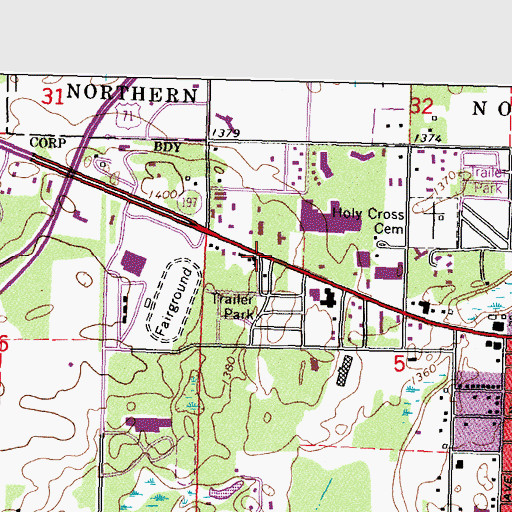 Topographic Map of Kingdom Hall of Jehovah's Witnesses, MN