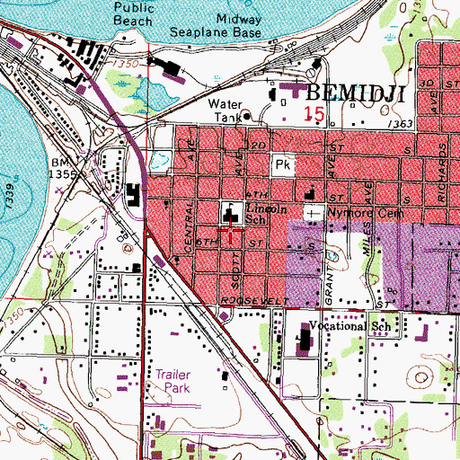 Topographic Map of Mount Zion Church, MN