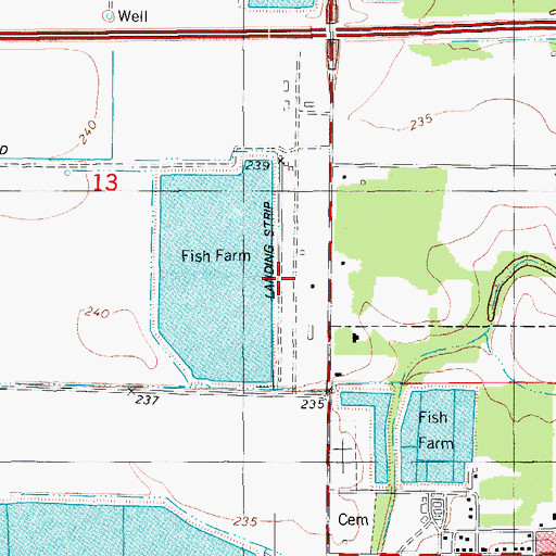 Topographic Map of Eberts Field (historical), AR