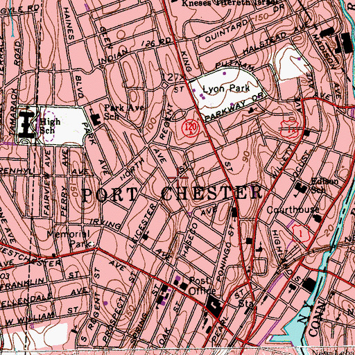 Topographic Map of Chinese Alliance Church, NY