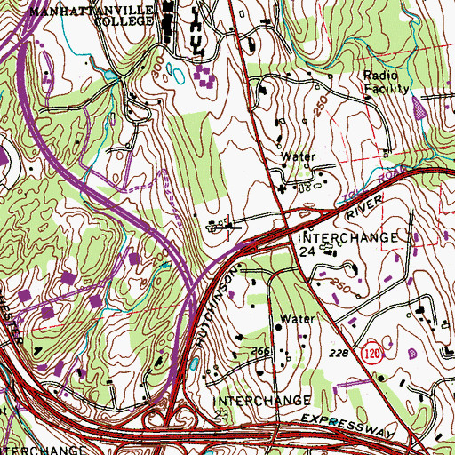 Topographic Map of Keio Academy, NY