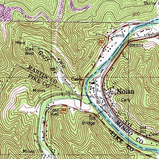Topographic Map of Goff Cemetery, KY