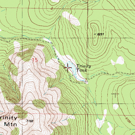 Topographic Map of Trinity Tank, AZ