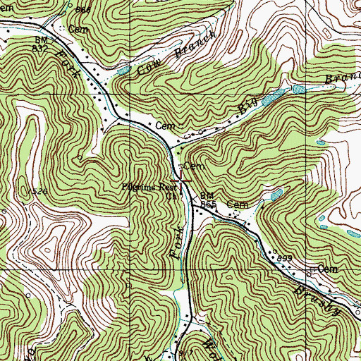 Topographic Map of Tom Price School (historical), KY