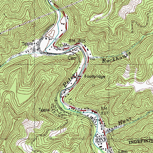 Topographic Map of Bill Lane Bottom, KY