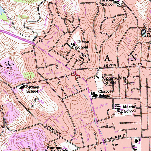 Topographic Map of Alameda County Fire Department Station 26, CA