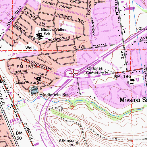 Topographic Map of Exit 15, CA