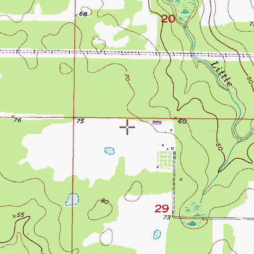Topographic Map of Bevis Elementary School, FL