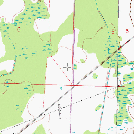 Topographic Map of Bryant Elementary School, FL