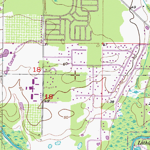 Topographic Map of Cimino Elementary School, FL