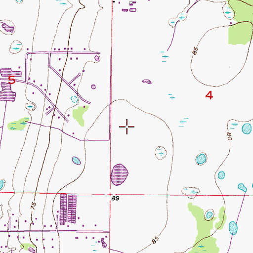 Topographic Map of Collins Elementary School, FL