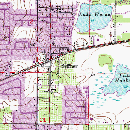 Topographic Map of Colson Elementary School, FL