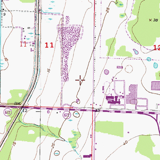 Topographic Map of Corr Elementary School, FL