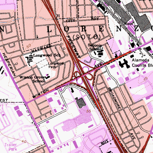 Topographic Map of Exit 28, CA