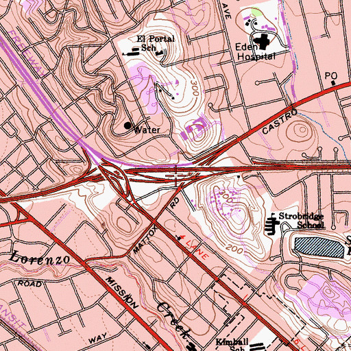 Topographic Map of Exit 35, CA