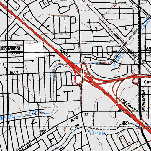 Topographic Map of Exit 31, CA