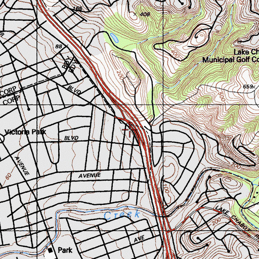 Topographic Map of Exit 31A, CA