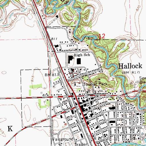 Topographic Map of Presbyterian Church, MN