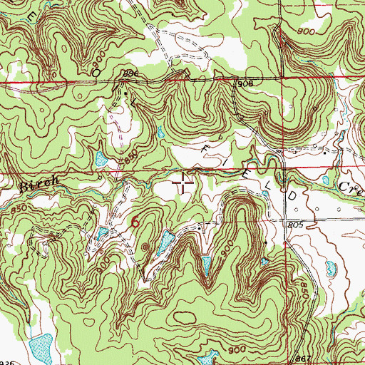 Topographic Map of Haynes Cemetery, KS