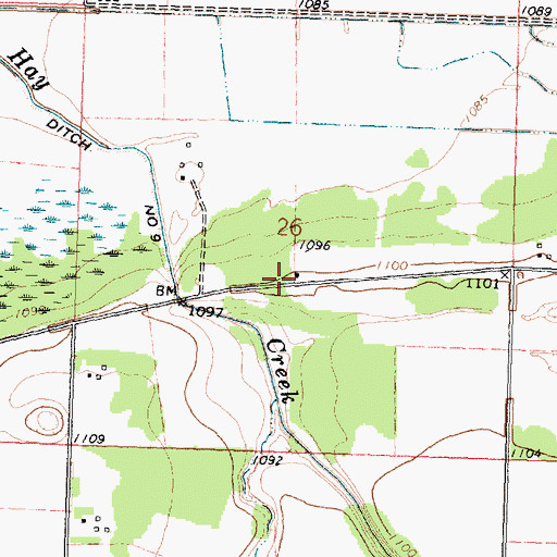 Topographic Map of Peguis Post Office (historical), MN