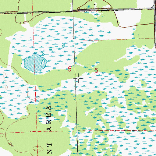 Topographic Map of Oak Point Post Office (historical), MN