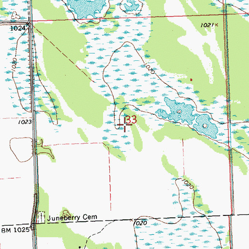 Topographic Map of Noracres Post Office (historical), MN