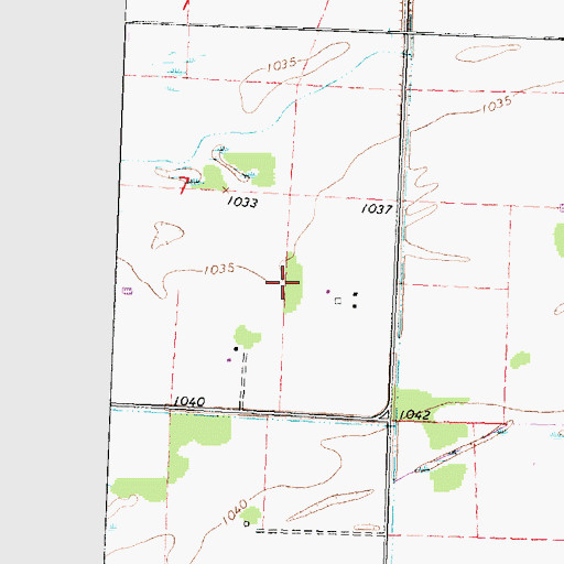 Topographic Map of Moody Post Office (historical), MN