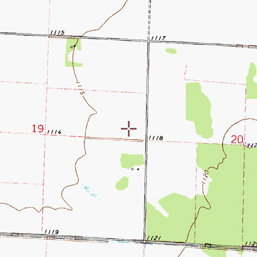 Topographic Map of Klectzen Post Office (historical), MN