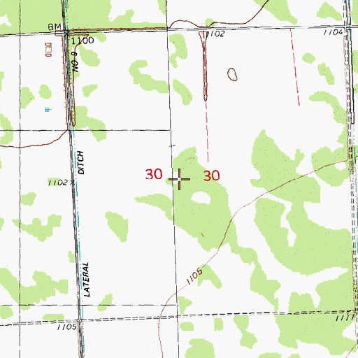 Topographic Map of Herb Post Office (historical), MN