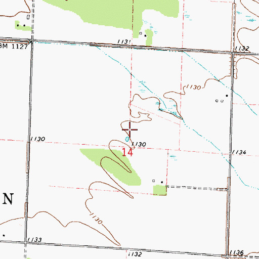 Topographic Map of Garland Post Office (historical), MN