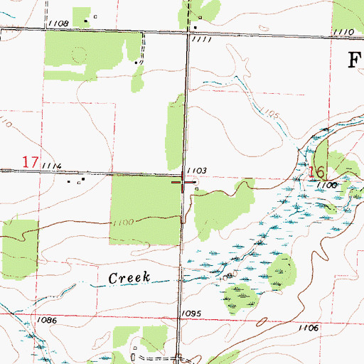 Topographic Map of Falun Post Office (historical), MN