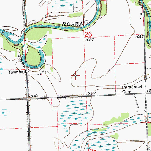 Topographic Map of Duxby Post Office (historical), MN