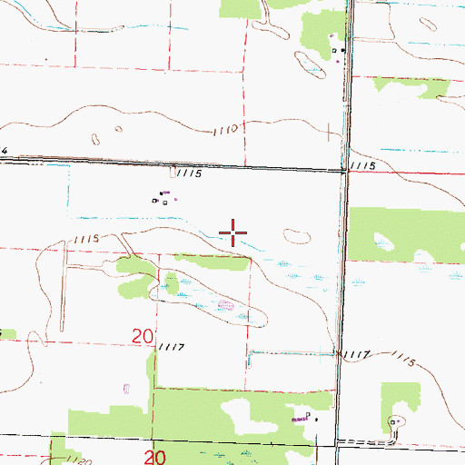 Topographic Map of Dawd Post Office (historical), MN