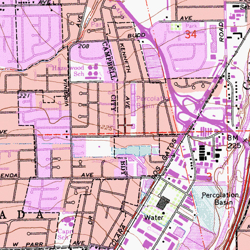 Topographic Map of McCormack Training Center, CA