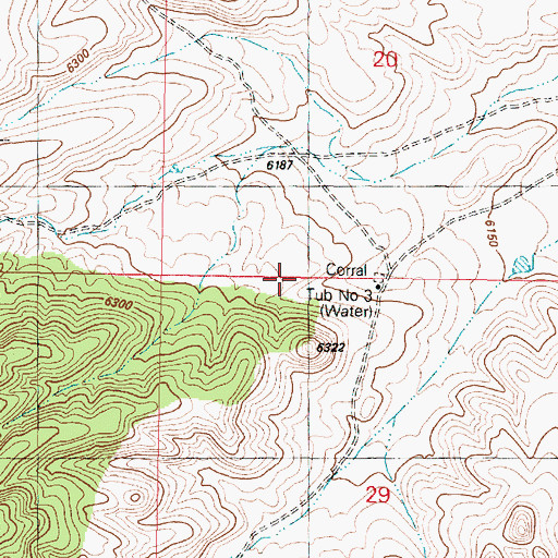 Topographic Map of Tub Number Three, AZ