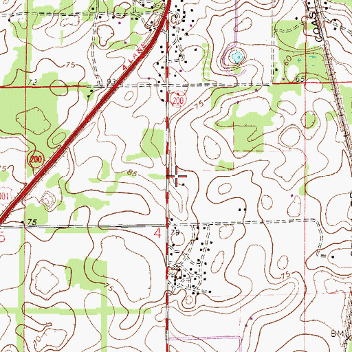 Topographic Map of Church of God By Faith, FL