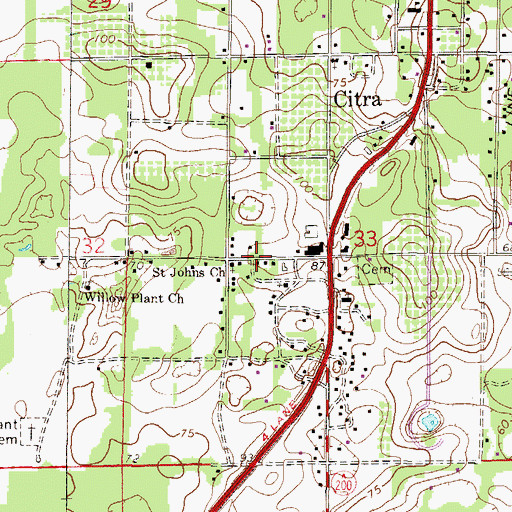 Topographic Map of Deliverance Revival Center, FL