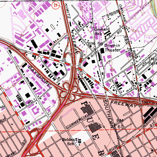 Topographic Map of San Jose Fire Department Station 5, CA