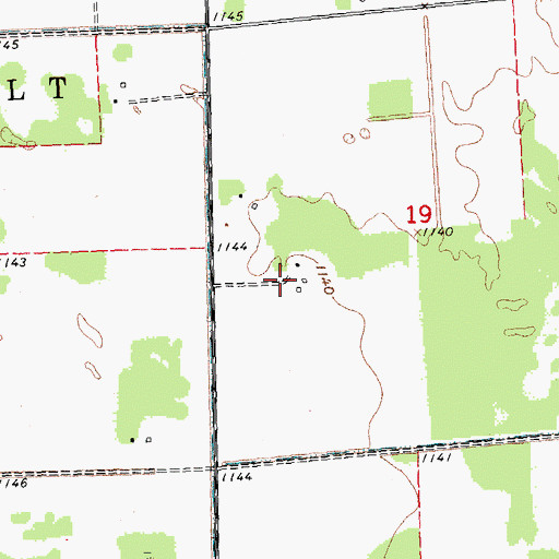 Topographic Map of Sorum Post Office (historical), MN