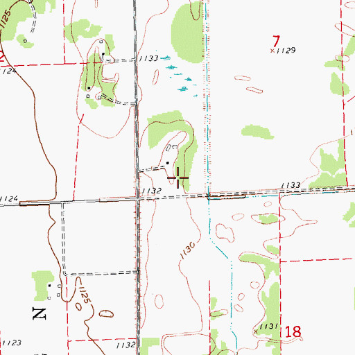 Topographic Map of Ringbo Post Office (historical), MN