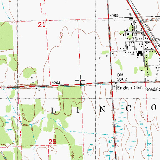Topographic Map of Lund Post Office (historical), MN