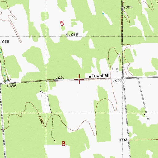 Topographic Map of Koland Post Office (historical), MN