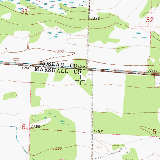 Topographic Map of Homolka Post Office (historical), MN
