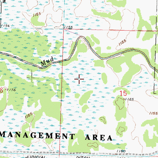 Topographic Map of Fram Post Office (historical), MN